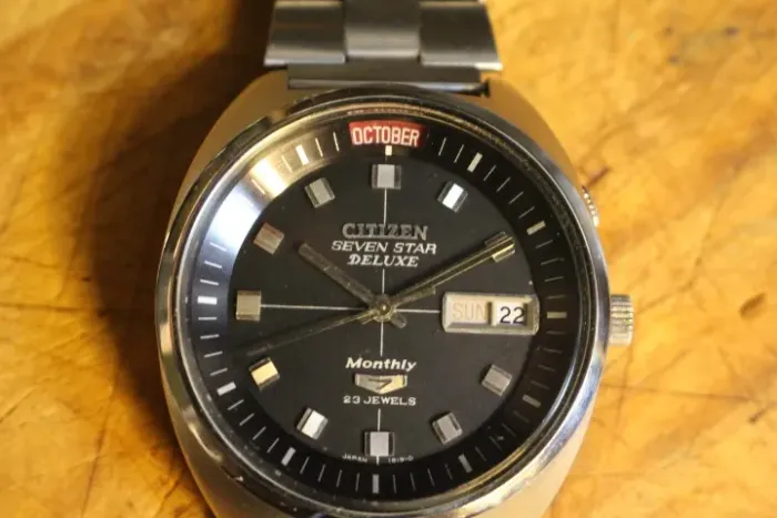 Citizen Seven Star Deluxe Monthly Automático - NÃO ACEITO TROCA