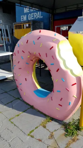 Donut Assento em fibra de vidro - 1,4m de altura