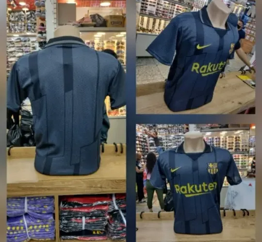 Camiseta Time Barcelona Preta