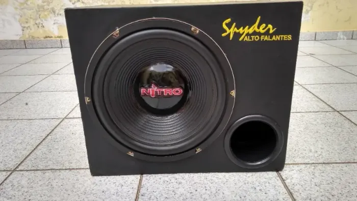 Caixa de som Dutada Subwoofer Spyder Nitro 700 Bobina dupla 2+2 ohms