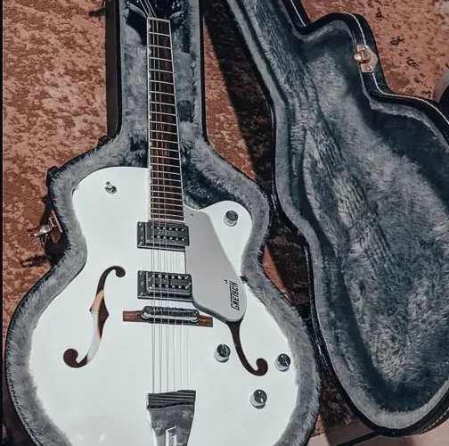 Guitarra gretsch Semi-Acústica branca