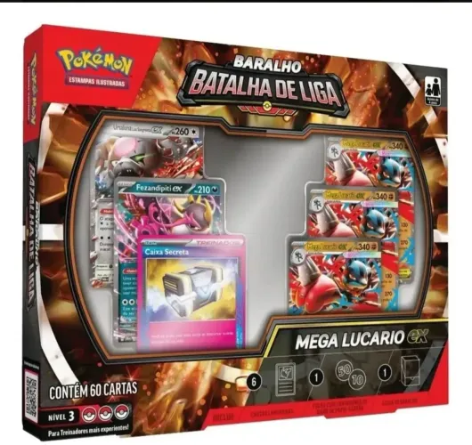 Deck pronto Mewtwo ou Lucario lacrados originais