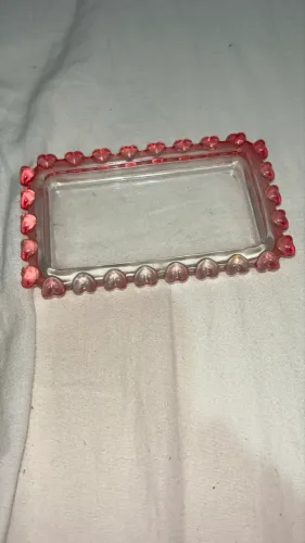Mini travessa/mini petisqueira de cristal Lyor