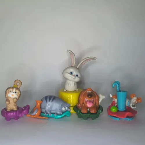 5 Miniaturas Pets A Vida Secreta Dos Bixos Kinder Ovo