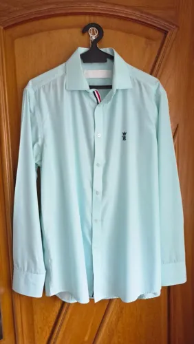 Camisa Segio K verde ciano original - Usada