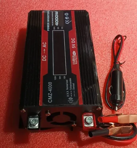 Inversor Com Display LED 12V 220V/ 4000W Para Uso Em Veículos E Residências