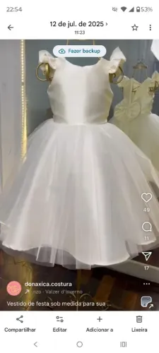 Vestido para festa de ABC