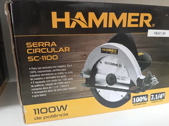 Serra Circular Hammer SC-1100 1100W 220V 7.1/4" Nova