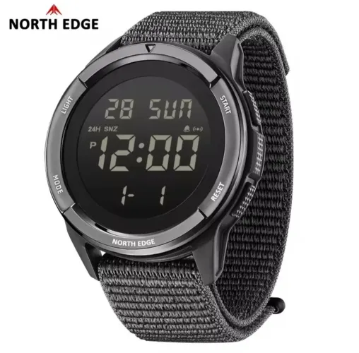 Relógio Masculino North Edge Terrax Digital para Aventura, Resistente à Água 50m
