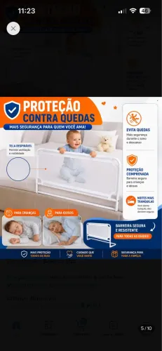 Proteção para cama idoso 