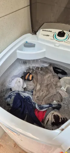 Lava-roupas semi automática 