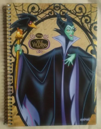 Caderno Disney Villains spiral Maleficent/Malévola