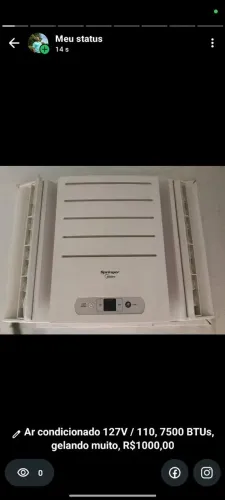 Ar condicionado Midea semi-novo 127V 