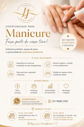 ? OPORTUNIDADE PARA MANICURE ?