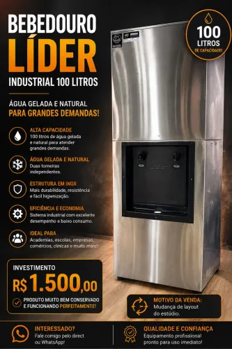Vendo bebedouro industrial 100lts 