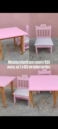 Mesa infantil + cadeira 