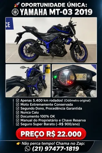MT 03 321 abs mais nova anunciada, sou segundo dono.