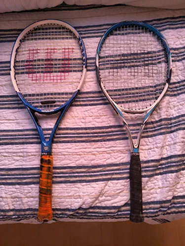 Conjunto de 2 Raquete Wilson Tour Nano (Azul) e Adams Power 740 (Azul e Branco)