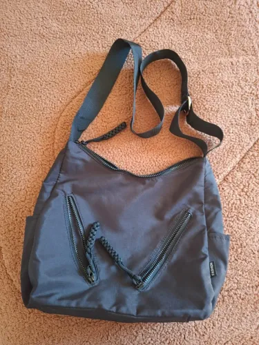 Bolsa preta nylon méida