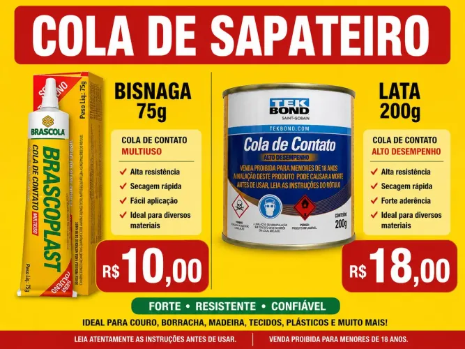 Cola Adesiva sapateiro