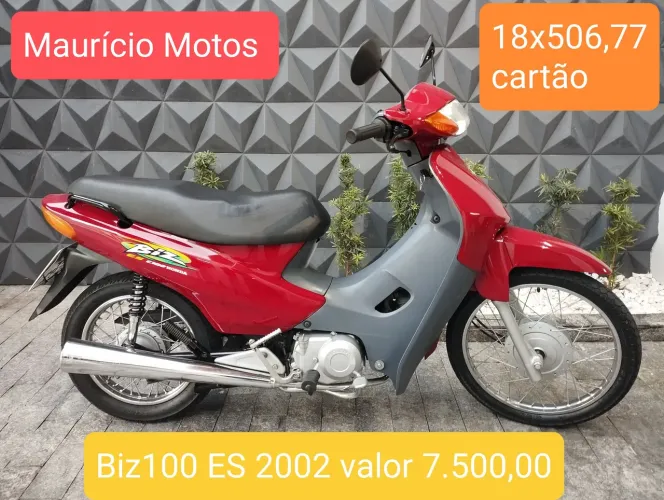 Honda Biz100 ES 2002 filé 18x507,00 cartão 