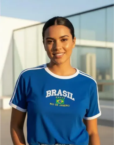 Blusa Bandeira Do Brasil G