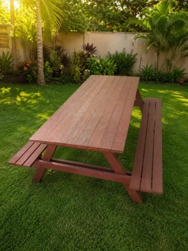 MESA COM BANCO ACOPLADO DE PLÁSTICO POLIETILENO