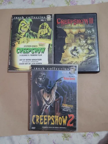 Lote Trilogia Creepshow 1, 2 E 3 Originais - DVDs De Terror