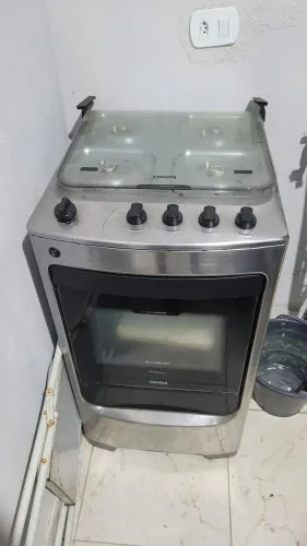 Geladeira + fogão 4 bocas