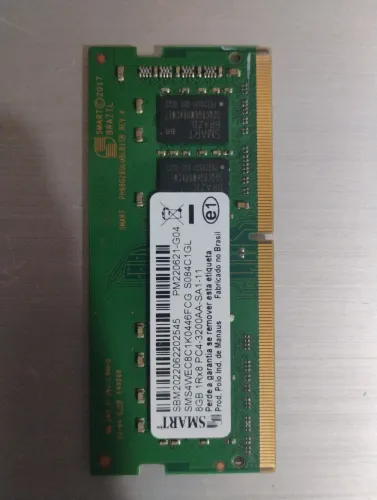 Memória ddr4. 8gb. Note book. 100%
