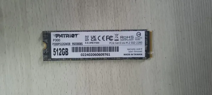 SSD M2 2280 PATRIOT P300 512gb