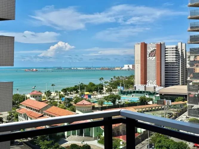 mobiliado | dois quartos | vista mar | meireles