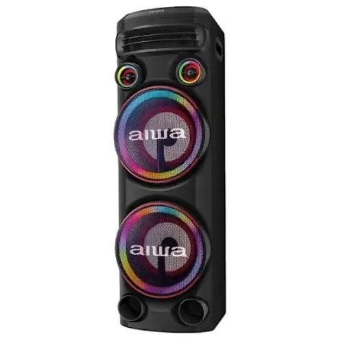 Torre de Som AIWA T2W-02 2300W 2Woofers10" Bluetooth RGB USB FM DJ