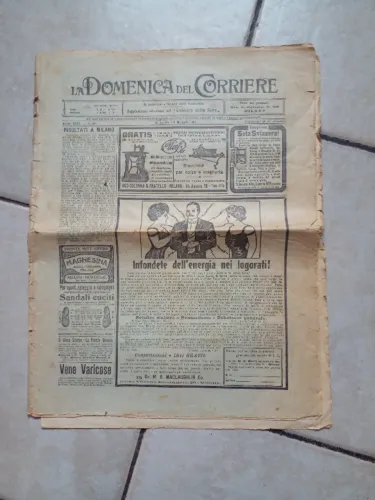 Jornal Italiano La Domenica del Corriere 1911, Completo