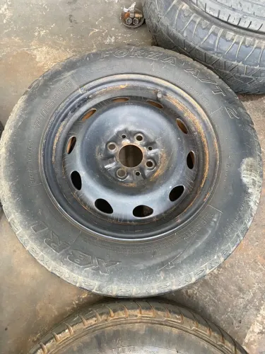 Rodas Fiat 14 strada + pneus usados 