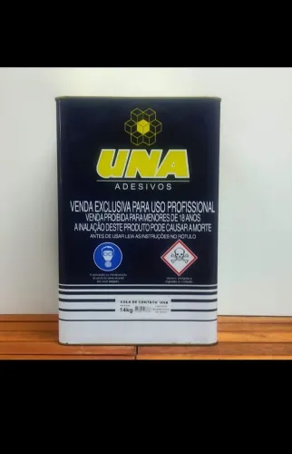Cola de contato adesivo de 14 quilos, nova sem uso.