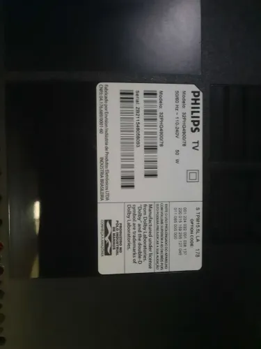 Placa Principal e placa fonte retirada de TV Philips( tela quebrada) modelo 32PH G4900/78