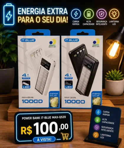 CARREGADOR PORTÁTIL SOLAR