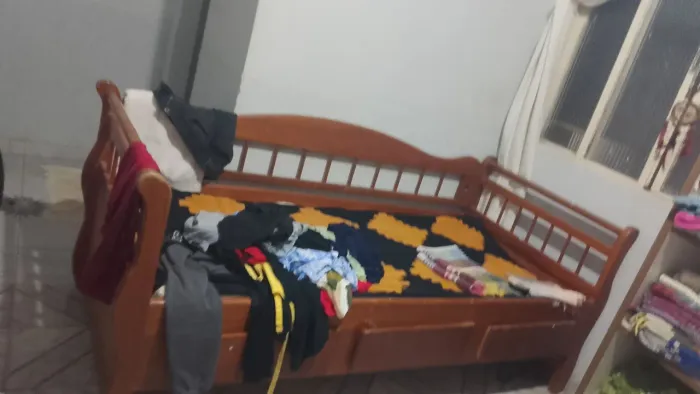 Cama madeira macissa c auxiliar