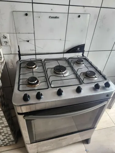 Fogão esmaltec inox 5 bocas preço desapego barato pra ir logo