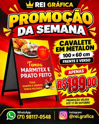 Cavalete de metalon