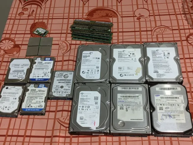 Lote informática HD memória Placa mãe