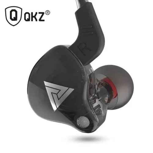 Fone QKZ AK6 In-Ear Para Jogos e Chamadas Com Microfone e Controles