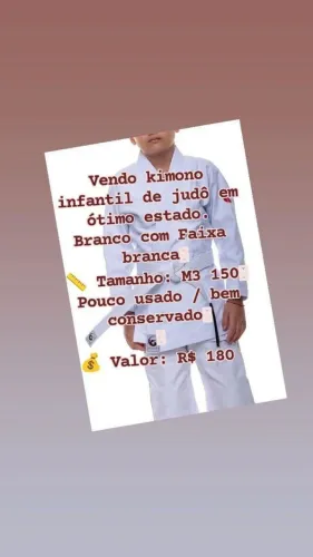 kimono infantil de judô branco