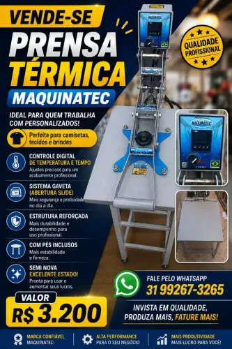 Prena para sublimação 