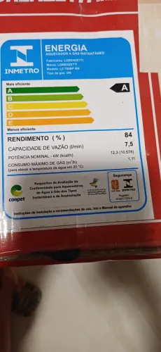 Aquecedor de água a gás (350,00 ) NOVO