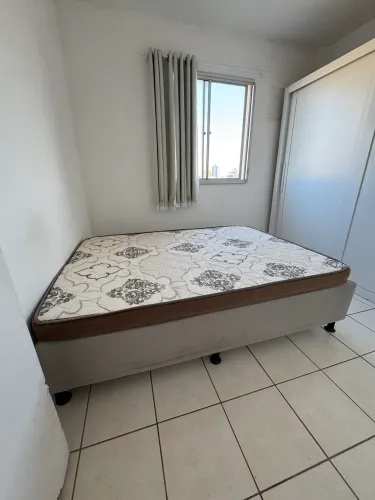 Cama box casal com colchão de espuma
