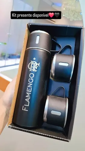 Kit Garrafas personalizadas de times para cafe