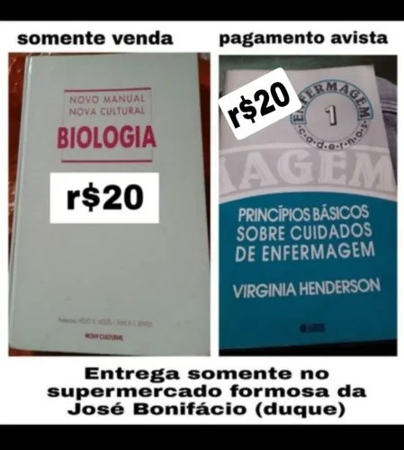 Livros seminovos r$20 cada um