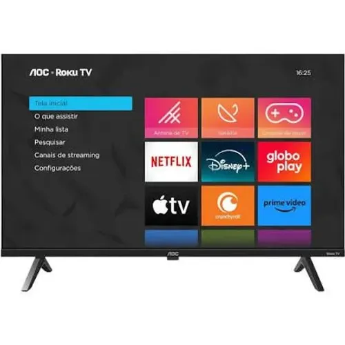 Vendo TV AOC 43 polegadas com caixa e controle pouco tempo de uso 